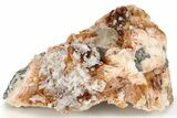 Cerussite Crystals & Galena On Blade Barite - Morocco #222913-1